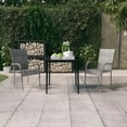 thumbnail image 1 of vidaXL 3 Piece Garden Dining Set Grey and Black, 1 of 4