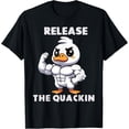 thumbnail image 4 of Camiseta con estampado de The Quackin Duck para hombre, camisa de culturismo para levantamiento de pesas, ropa de calle, 4 of 4