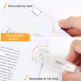 thumbnail image 4 of Portable Binder Clip Stapler with 150 Reusable Clips Handheld Paper Clam Clip Dispenser Mini Slide Binders for Desktop Office, 4 of 6