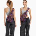 thumbnail image 6 of Sling Backpack,Pumpkin Hat Halloween Pattern Crossbody Bag with Water Bottle Holder,Waterproof Sling Bag for Men/Women with Chest Phone Holder for Hiking,Travel, 6 of 6