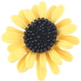 thumbnail image 2 of Daisy Flower Brooch, Lifelike Exquisite Daisy Flower Brooch Pin Saffron Yellow  for Sweaters, 2 of 8