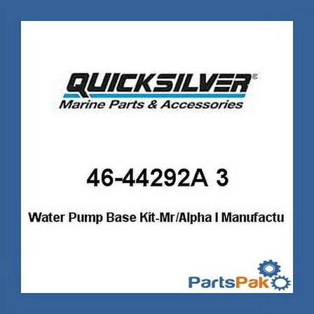 Quicksilver 44292A3 Water Pump Base Repair Kit for Select MerCruiser MR and Alpha One Drives