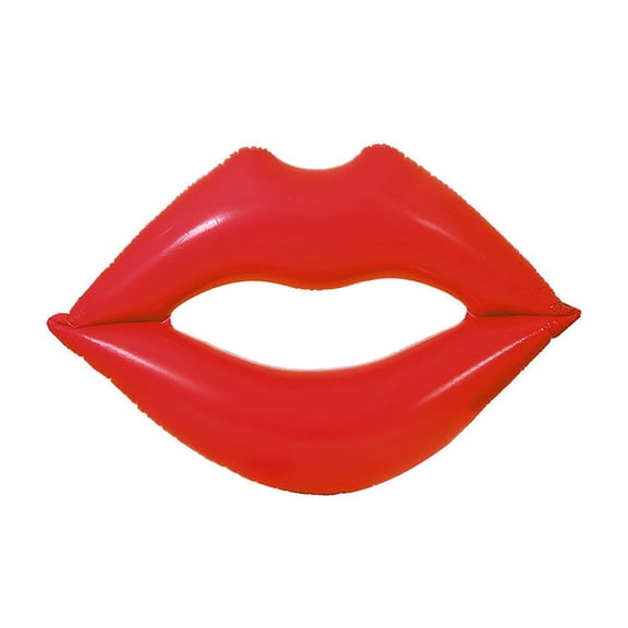 Red Lips Inflatable Float for Water Fun and Pool Parties