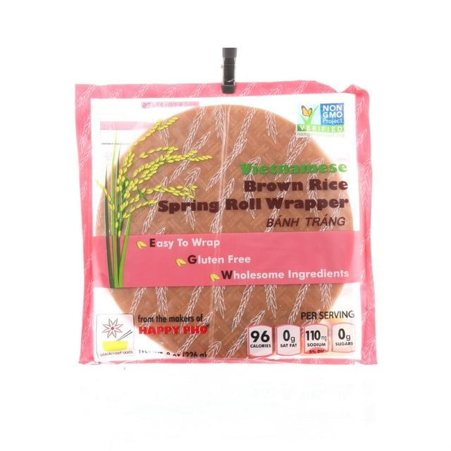 Star Anise Foods Spring Roll Wrapper - Brown Rice - Vietnamese - 8 oz - case of 6