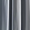 thumbnail image 3 of Sheer Grommet Curtains With Insulated Blackout Lining, Window Curtain Panels, Pair, 38"W x 84"L, Black - Curtain With Sheer Overlay, Elegant Blackout Curtains for Bedroom, 3 of 11