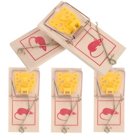 LAMIRO Wooden Animal Traps Indoor Rat and Mice for House Humane Catch Automatic