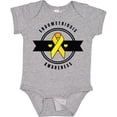 thumbnail image 3 of Inktastic Endometriosis Awareness Yellow Ribbon and Banner Boys or Girls Baby Bodysuit, 3 of 5
