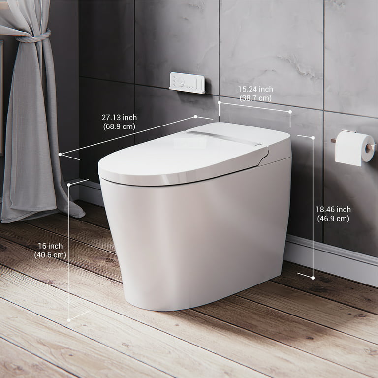 ELLAI Smart Toilet with Bidet Built In, Bidet Toilet with Remote Contr