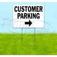 thumbnail image 1 of Customer Parking Right (18" x 24") Yard Sign, Includes Metal Step Stake, 1 of 6