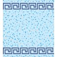thumbnail image 3 of Aqua Queen Size Duvet Cover Set, Antique Greek Border Mosaic Tile Squares Abstract Swimming Pool Design, Decorative 3 Piece Bedding Set with 2 Pillow Shams, Pale Blue Navy Blue Beige, by Ambesonne, 3 of 3