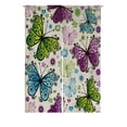 thumbnail image 1 of ABPHQTO Primavera brillante colorido mariposas japonés Noren cortina puerta ventana tratamiento cortinas 85x120 cm, 1 of 1