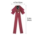 thumbnail image 3 of Aufmer Solid Color Long Ribbon Neck Bow Flexible Adjustable Structure Soft Elegant Vision For Female Daily Life Office Festival Outfit Decoration, 3 of 5
