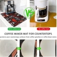 thumbnail image 4 of Coffee Bar Mat Rubber Dish Drying Mat For Kitchen Counter Coffee Mat for Home Bar Gift Kitchen Mat Coffee Bar Accessories Decorative Coffee Shop Chocolate Dish Drying Pad 18"X 24", 4 of 6