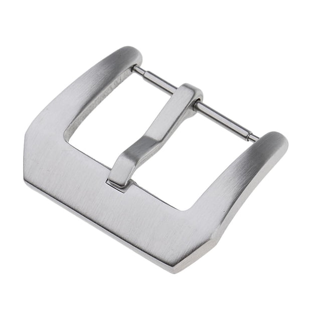 Hebilla de reloj de acero inoxidable con hebilla de tornillo cepillado. Correa de reloj. 16mm