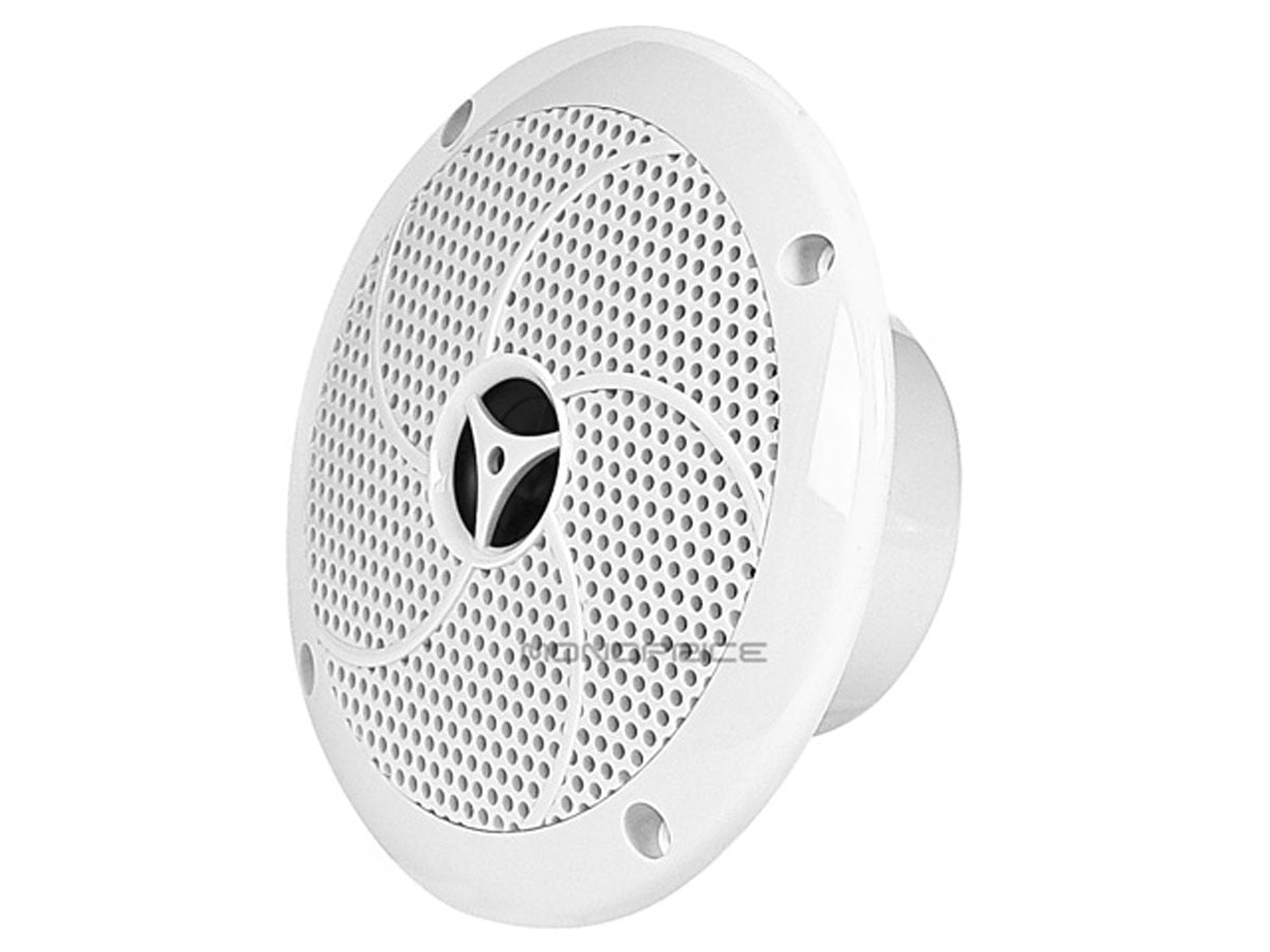 FUSION 6.5/" Round 2-Way Speakers Pair White 200W -