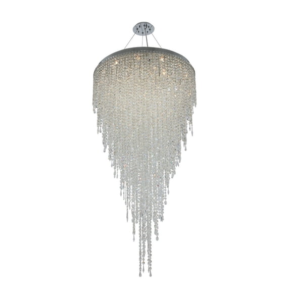 Allegri 028258-010-FR001 Tenuta 21 Light 36" Wide Crystal Chandelier - Chrome
