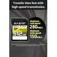 thumbnail image 2 of Tarjeta de memoria SUNEAST Ultimate Pro 512 GB SDXC UHS-II V60, 2 of 5
