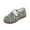 Green, variant on Women's Retro Platform Sneakers - Lace-Up Casual Shoes with Perforated Detail for Daily Wear