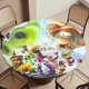 thumbnail image 5 of Plantas contra zombis-theme Fitted Round Tablecloths Elastic Edged Table Covers Waterproof Table Cloth for Kitchen Holiday Party Tables Decor 150cm, 5 of 6