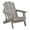 1-PCS-Emboss Grey, variant on Oversized Embossed Wooden Outdoor Folding Adirondack Chair with Pre-Assembled Backrest & Seat Board, Patio Fire Pit Chair for Backyard, Porch, Poolside & Deck,Light Brown