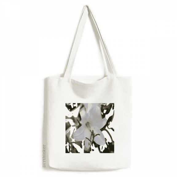 Chile Lily Lilium Art Deco Fashion Tote Canvas Bag Shopping Satchel Casual Handbag