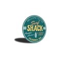 thumbnail image 3 of Good Vibes Surf Shack Novelty Sign, Metal Wall Decor - 12" Round, 3 of 4
