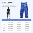 thumbnail image 4 of Lsque Blurred Star Snow Christmas Print Men's Pajama Pants, Lounge Pant - Comfortable Home Wear,Elastic Waistband, Stylish Design-Small, 4 of 9