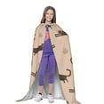 thumbnail image 4 of Honeii Leopard Print Print Poncho Cape, Cloak Coat, Snuggly Hooded Wearable Blanket, Hooded Cape For Teenagers,Halloween Costumes-Small, 4 of 7
