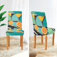 thumbnail image 3 of Yayeee 2 Pack Dining Chair Covers Stretch Parson Chairs Slipcovers Seat Protector, Orange Glasses, 3 of 6