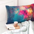 thumbnail image 4 of Pofeuu Colorful Lightbulb Abstract Print Polyester Microfiber Plush Pillowcases, Super Soft and Cozy Pillow Case Covers with Envelop Closure（Pillow core not included）-20"x30", 4 of 6
