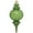 Limeade Green, variant on Limeade 8 2/3" (220mm) Shatterproof Ripple Ball Finial with Lime Glitz (1)
