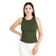 thumbnail image 1 of Blusa de canalé sin mangas /Juvenil, 0282 (Verde militar) verde oscuro M, 1 of 5