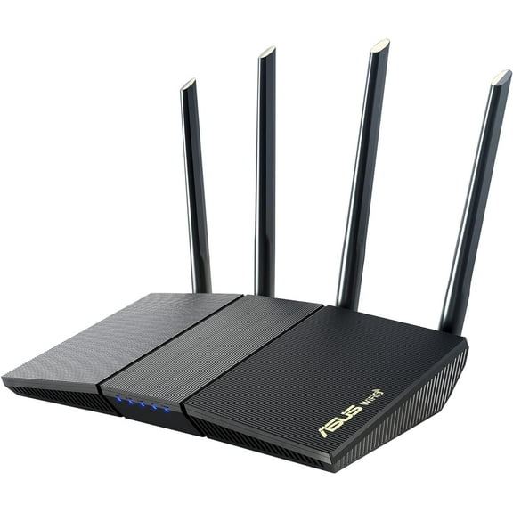 Restored ASUS RT-AX1800S Dual Band WiFi 6 Extendable Router • Subscription-Free Network Security • Parental Control • Built-in VPN • AiMesh Compatible • Gaming & Streaming Smart Home (Refurbished)