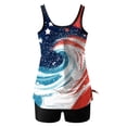 thumbnail image 7 of Purcolt Women's Two Piece Tankini Swimsuits Funny 4th of July Patriotic American Graphic Crop Tank Top with Boyshorts Bathing Suits Summer Beach Swimwear, 7 of 7