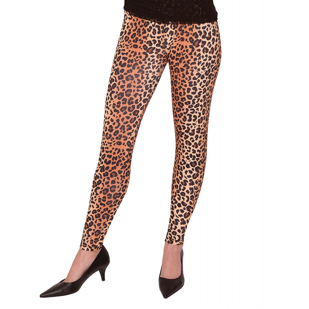 stretch leopard pants