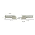 thumbnail image 3 of Moe's Home Collection Clay Classic L-Shaped Modular Sectional Coastside Sand, 3 of 7