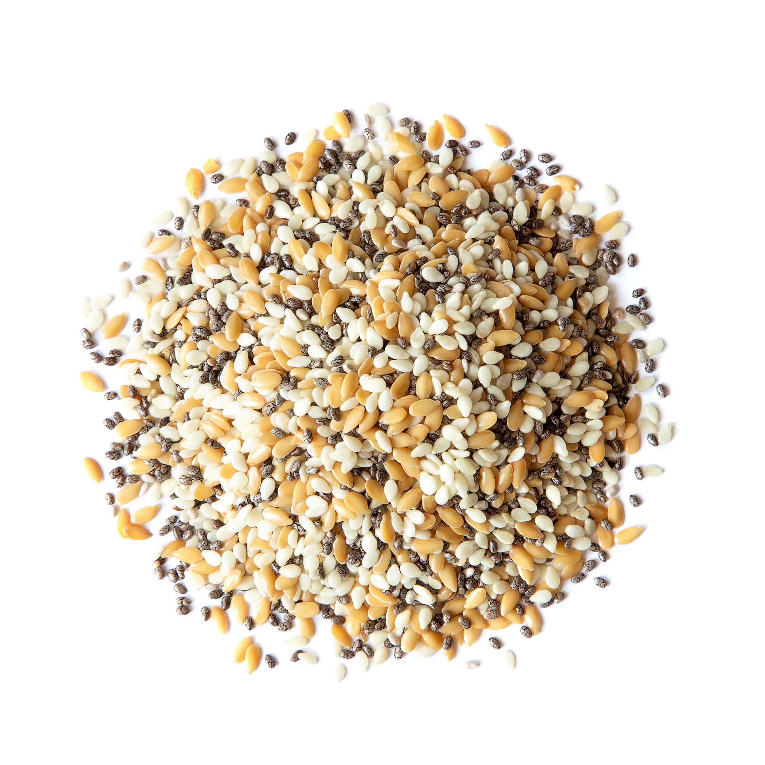 Organic Omega-3 Seeds Mix with Flax, Chia and Sesame, 10 Pounds - Non-GMO, Raw, Vegan - by Food to Live