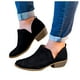 thumbnail image 3 of NECHOLOGY Botas Mujer Adulto Femenino Zapatos Botines mujer Las mujeres Heel Hollow Short Solid Boots boca poco profunda Fashion Color Dedo del pie Round Women's Boots (Black, 7.5), 3 of 6