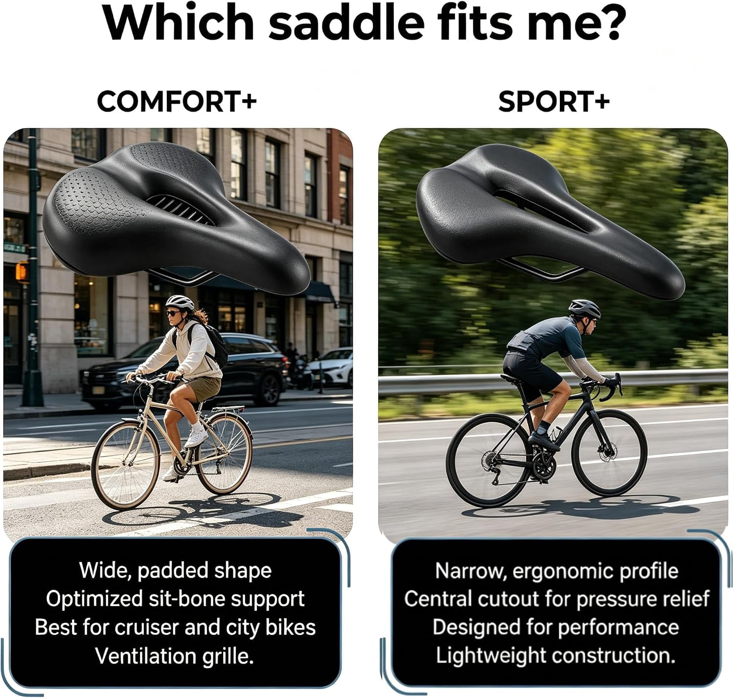 2026 New Ascent Bike Saddle 2.0 – Bike Seat Cushion, Ergonomic Bicycle Seat, Shock-Absorbing & Breathable, for Leisure, Competition, and Off-Road scenarios