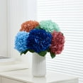 thumbnail image 6 of 8Pcs Fake Flowers Silk Hydrangea Artificial Flowers Bouquets Faux Hydrangea Stems for Home Table Centerpieces Wedding Party Decoration, 6 of 12