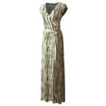 thumbnail image 2 of NINEXIS Women's V-Neck Short Sleeve Maxi Wrap Dress, 2 of 3