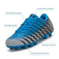 thumbnail image 2 of Vizari Bolt Firm Ground Soccer Cleats for Kids – Durable, Comfortable, and Stylish Boys and Girls Soccer Shoes with Traction - Blue/Black/Silver, 8.5, 2 of 5