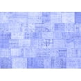 thumbnail image 1 of Ahgly Company Indoor Rectangle Patchwork Blue Transitional Area Rugs, 2' x 4', 1 of 4