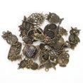 thumbnail image 3 of Owls Pendants, Unique Design Charming Mixed Models Bronze Owl Jewelry Accessories Elegant Distinctive  For Necklaces For Decoration For Bracelet, 3 of 8
