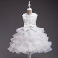 thumbnail image 4 of XBASW 3-10Y Lace Princess Dresses Flower Girl Wedding Dress for Kids Baby Sleevelesss Tulle Pageant Ball Party Gowns, 4 of 9