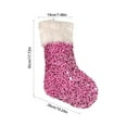 thumbnail image 3 of Luoshdecor Christmas Glitter Stocking,17 in Sequins Soft Velvet White Cuff Christmas Stockings for Family Holiday and Xmas Tree Fireplace, 3 of 6