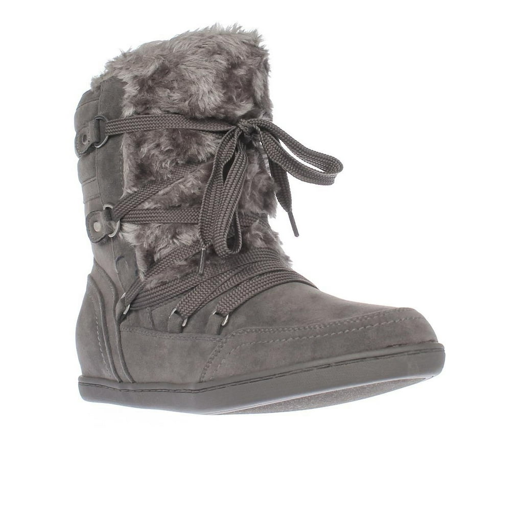 GUESS - Womens G by Guess Ryla Warm Lace-up Winter Boots - Gray ...