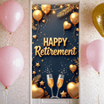 thumbnail image 2 of Decorative Balloons Happy Retirement Banner Glitter Stars Confetti Design Celebration Banner for Retirement Party Event Decor Indoor Celebration, 2 of 8