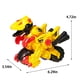 thumbnail image 3 of XWSHYW Juguetes para Niñas Niño Colisión Dinosaurio Deformación Coche Niño Ingeniería Coche Deformación Juguete, 3 of 6