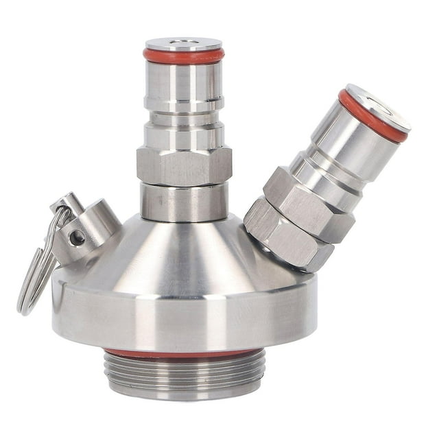 Stainless Steel Double Ball Lock Mini Keg Dispenser Mini Beer Keg Spear for 2L 3.6L 4L 5L 10L Mini Keg